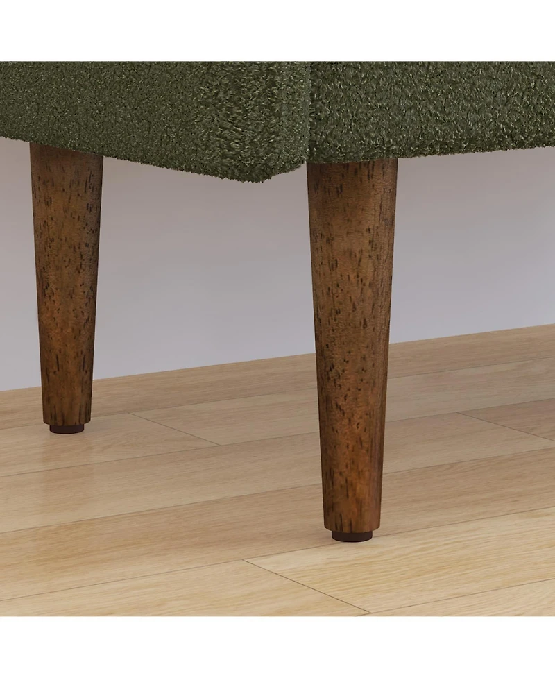 Streamdale Teddy Velvet Storage Stool (46" x 17" x 22")