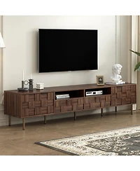 Streamdale Mid Century Tv Stand with Drawers for TVs up to 85