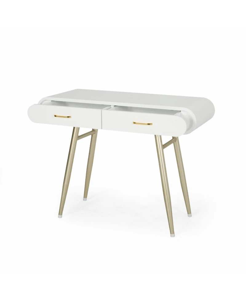 Streamdale Sleek and Sophisticated Neutrals Vanity Table with Drawers