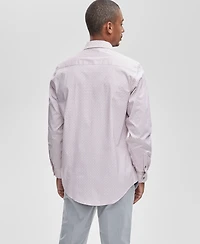 Alfani Men's Slim-Fit Geo-Print Dress Shirt, Macy's Exclusive