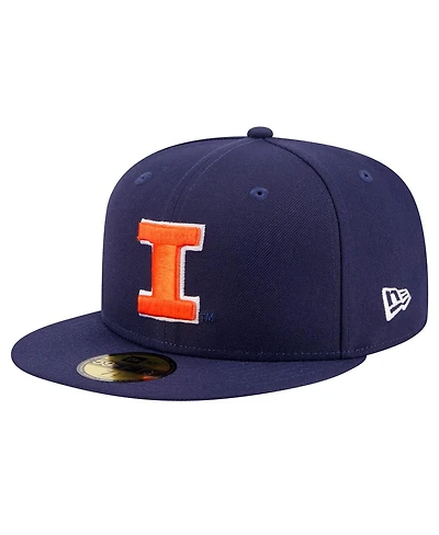 New Era Men's Navy Illinois Fighting Illini 59FIFTY Fitted Hat