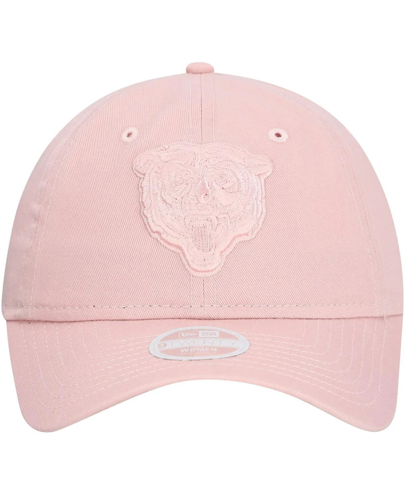 New Era Women's Light Pink Chicago Bears Main 9TWENTY Adjustable Hat