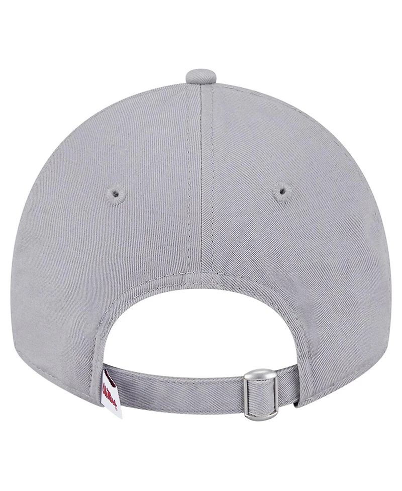 New Era Women's Gray Ole Miss Rebels Logo 9TWENTY Adjustable Hat