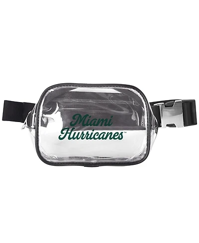 Logo Brands Miami Hurricanes Clear Belt Bag