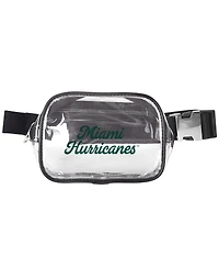 Logo Brands Miami Hurricanes Clear Belt Bag
