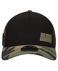 New Era Men's Black/Camo Alex Bowman Trucker 9FORTY Adjustable Hat