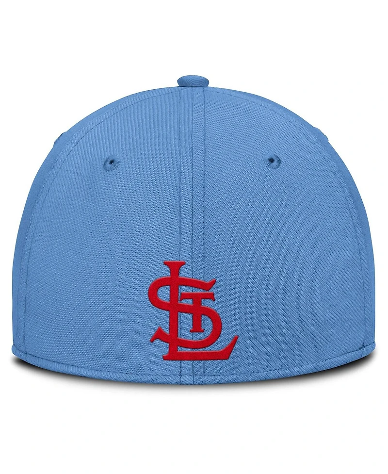 Nike Men's Light Blue/ St. Louis Cardinals Rise Swoosh Performance Flex Hat