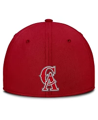 Nike Men's Gray/Red California Angels Rise Swoosh Performance Flex Hat