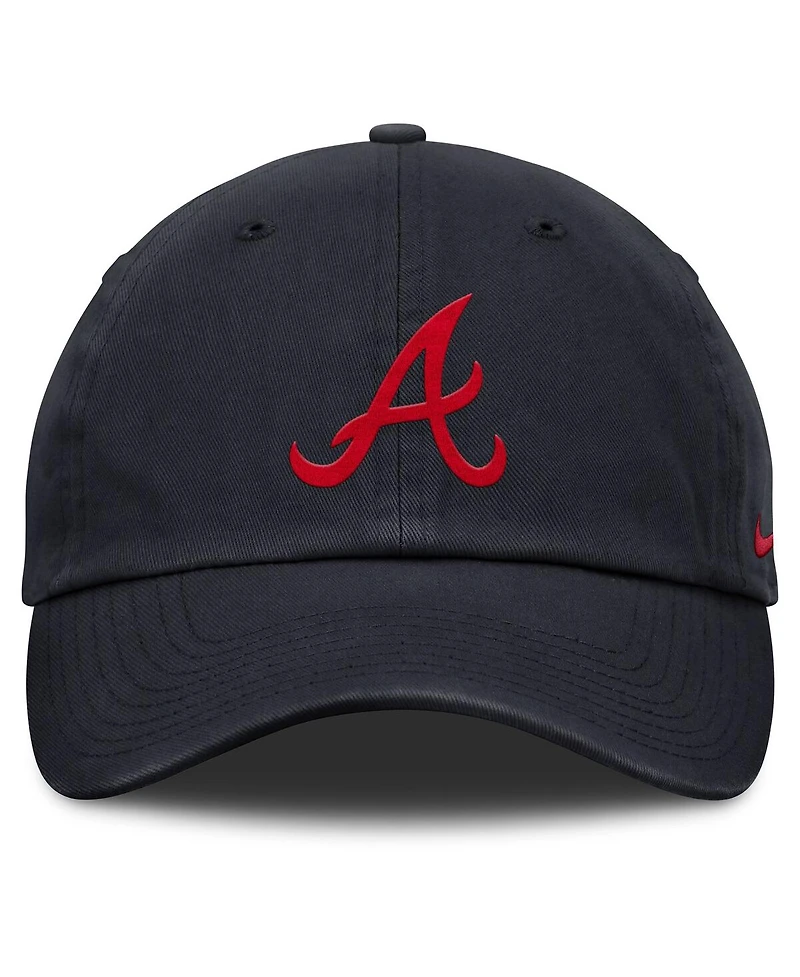 Nike Men's Navy Atlanta Braves Club Adjustable Hat