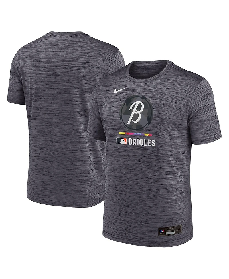 Nike Men's Black Baltimore Orioles 2025 City Connect Authentic Collection Velocity Performance T-Shirt