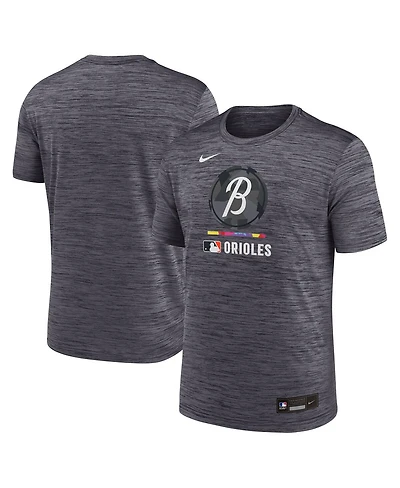Nike Men's Black Baltimore Orioles 2025 City Connect Authentic Collection Velocity Performance T-Shirt