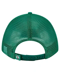 New Era Men's Kelly Green Boston Celtics Minimalist A-Frame 9FORTY Trucker Hat