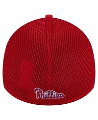 New Era Men's Red Philadelphia Phillies Subtle Camo 39THIRTY Flex Hat