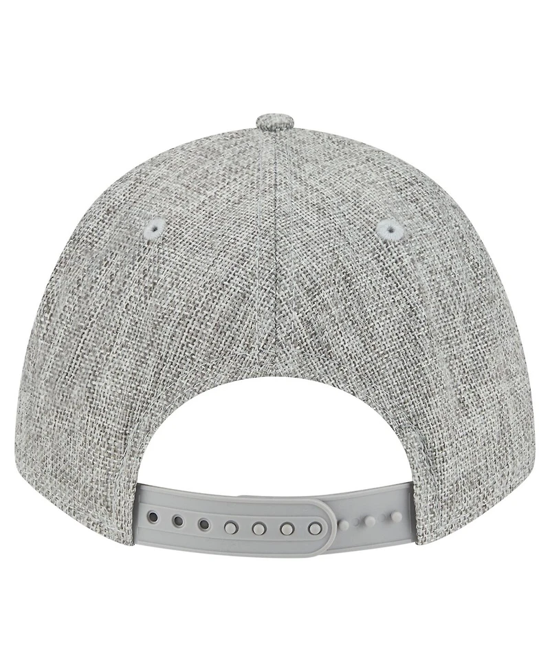 New Era Men's Gray Chicago White Sox Cotton Weave M-Crown A-Frame 9FORTY Adjustable Hat