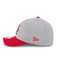 New Era Men's Gray/Red St. Louis Cardinals 2025 Batting Practice 9FORTY M-Crown Adjustable Hat