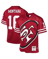 Mitchell & Ness Big Boys and Girls Joe Montana Scarlet San Francisco 49ers 1990 Throwback Fashion Jersey