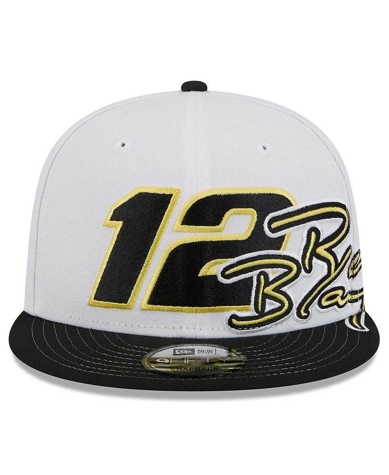 New Era Men's White/Black Ryan Blaney 9FIFTY Snapback Hat