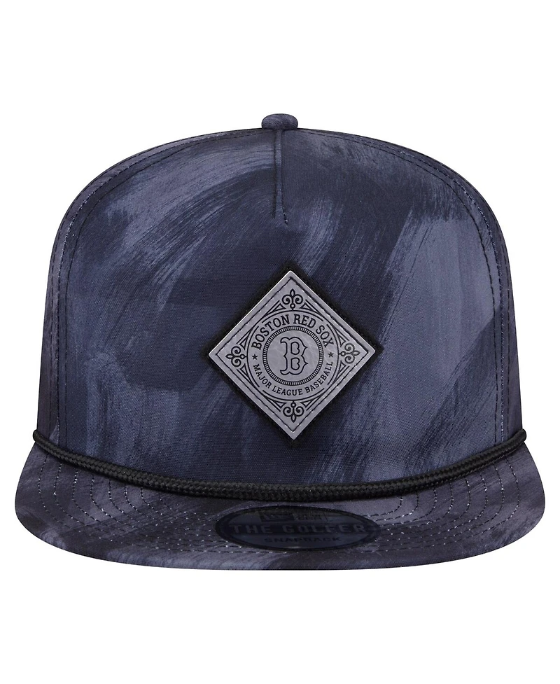 New Era Men's Navy Boston Red Sox Printed Golfer Snapback Hat