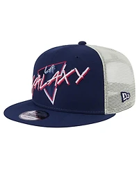 New Era Men's Navy La Galaxy Neon 9FIFTY Snapback Hat
