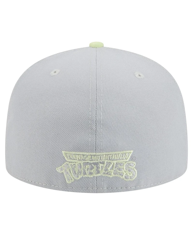 New Era Men's Gray/Light Green Teenage Mutant Ninja Turtles Two-Tone Color Pack 59FIFTY Fitted Hat