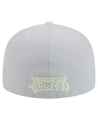 New Era Men's Gray/Light Green Teenage Mutant Ninja Turtles Two-Tone Color Pack 59FIFTY Fitted Hat