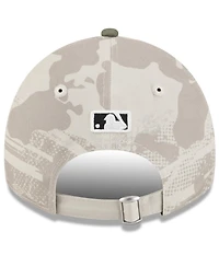 New Era Women's Light Beige/Olive Chicago Cubs 2025 Armed Forces Day 9TWENTY Adjustable Hat