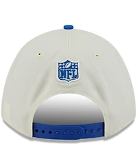 New Era Men's Cream/Royal Los Angeles Rams 2025 Nfl Draft 9FORTY A-Frame M-Crown Adjustable Hat