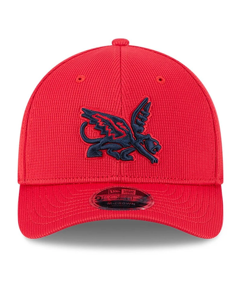 New Era Men's Red Texas Rangers City Connect Batting Practice 9FORTY M-Crown Adjustable Hat