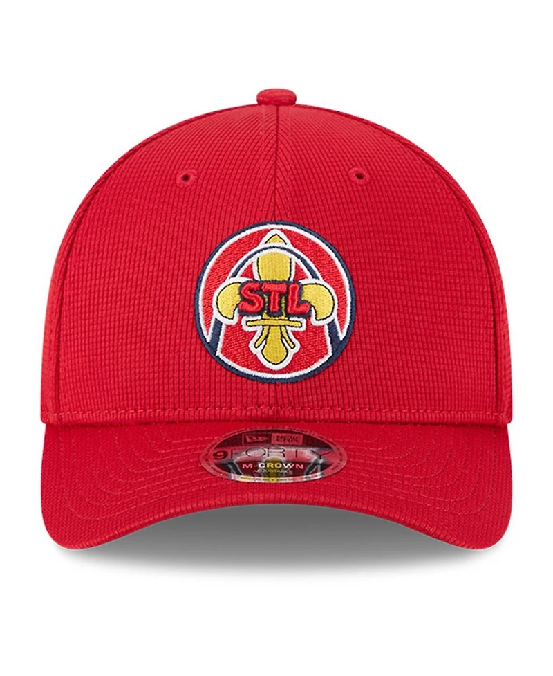 New Era Men's Red St. Louis Cardinals City Connect Batting Practice 9FORTY M-Crown Adjustable Hat