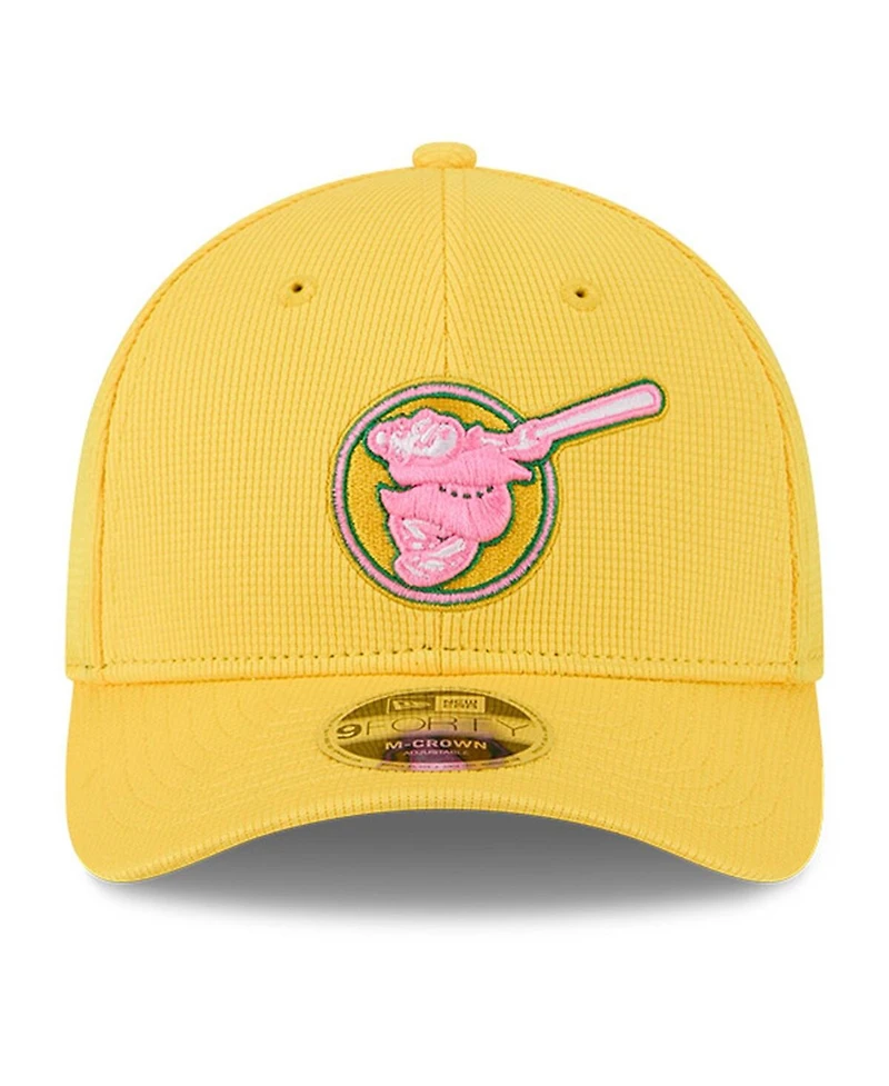 New Era Men's Yellow San Diego Padres City Connect Batting Practice 9FORTY M-Crown Adjustable Hat