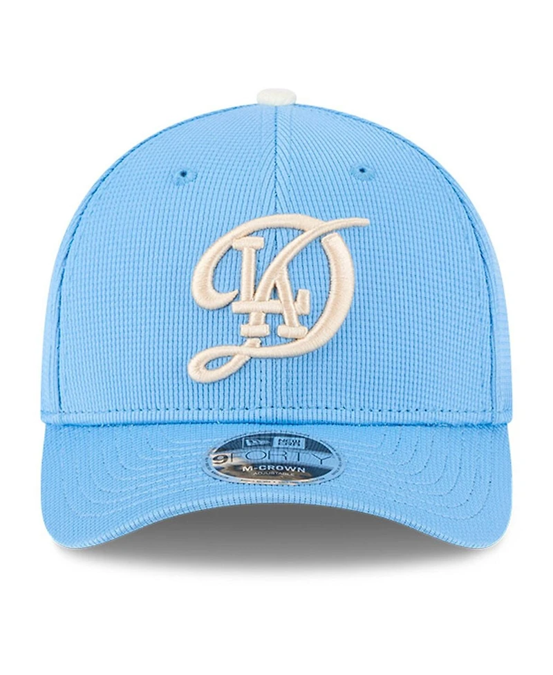 New Era Men's Light Blue Los Angeles Dodgers City Connect Batting Practice 9FORTY M-Crown Adjustable Hat