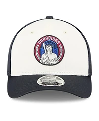 New Era Men's Navy/White Cleveland Guardians City Connect Batting Practice 9FORTY M-Crown Adjustable Hat