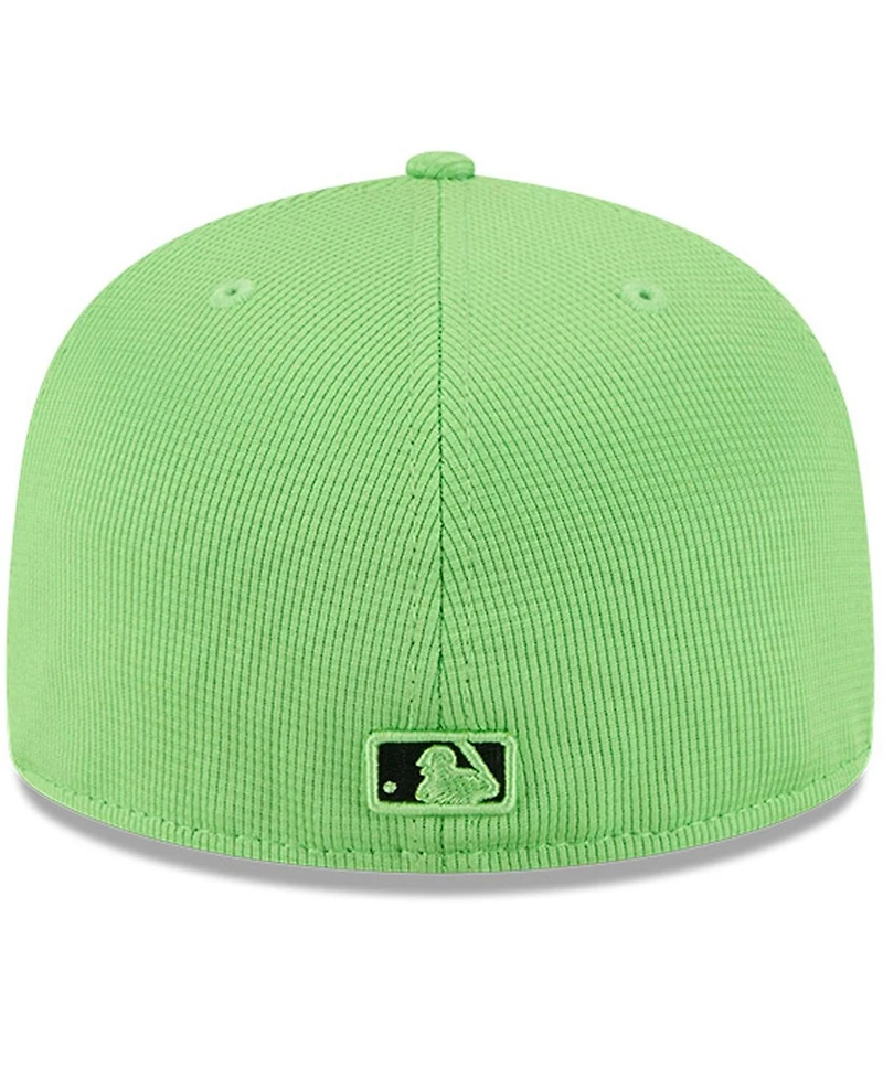 New Era Men's Neon Green Tampa Bay Rays City Connect Batting Practice 59FIFTY Fitted Hat