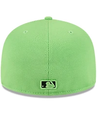 New Era Men's Neon Green Tampa Bay Rays City Connect Batting Practice 59FIFTY Fitted Hat