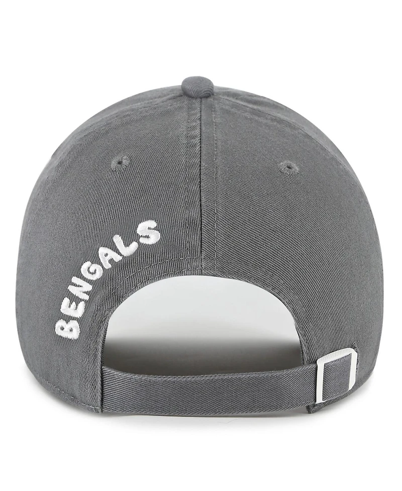 '47 Brand Women's Gray Cincinnati Bengals Bright Side Clean Up Adjustable Hat