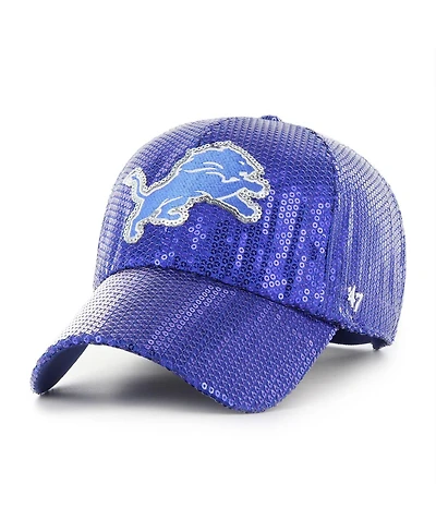 '47 Brand Women's Blue Detroit Lions Dazzle Clean Up Adjustable Hat