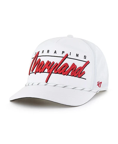 '47 Brand Men's White Maryland Terrapins Condor Hitch Brrr Adjustable Hat