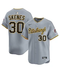 Nike Men's Paul Skenes Gray Pittsburgh Pirates Road Limited Player Jersey