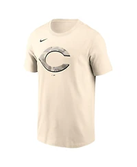 Nike Men's Cream Cincinnati Reds Camo Logo T-Shirt