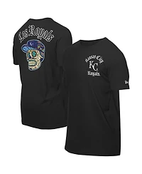 New Era Men's Black Kansas City Royals Sugar Skulls T-Shirt