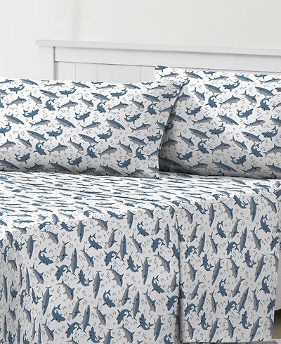 Dream Factory Sharks 3-Pc. Sheet Set, Twin