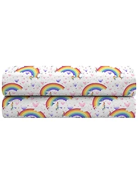 Dream Factory Unicorn Rainbow 3-Pc. Sheet Set, Twin