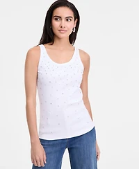 I.n.c. International Concepts Women's Embellished Tank Top, Exclusively at Macy's