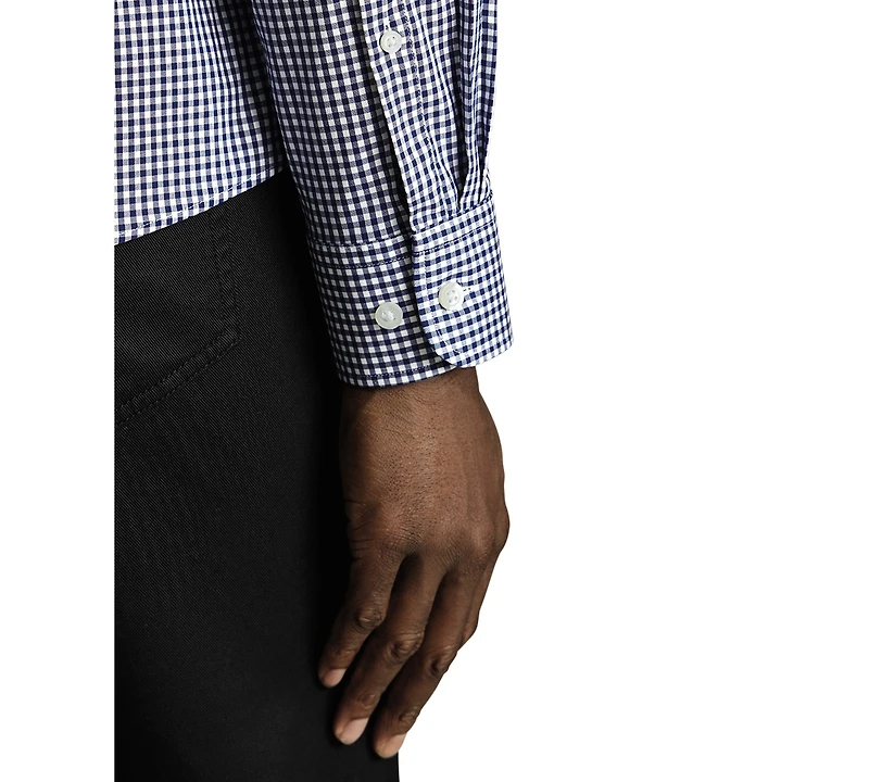 Charles Tyrwhitt Men's Slim Fit Long Sleeve Wrinkle-Resistant Button-Down Shirt