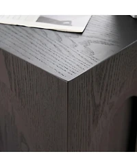 Streamdale 15.74" Square Side Table Small Coffee Table Accent Table Bedside Table for Living Room Bedroom,Black