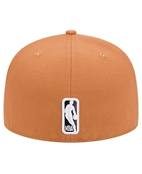 New Era Men's Tan Brooklyn Nets Color Pack 59FIFTY Fitted Hat