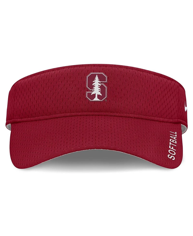 Nike Men's and Women's Cardinal Stanford Cardinal 2025 Dugout Softball Ace Performance Adjustable Visor Hat