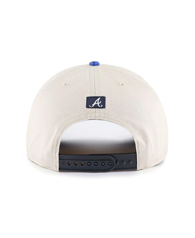 '47 Brand Men's Cream/Navy Atlanta Braves Fiji Rope Hitch Adjustable Hat