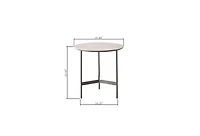 Streamdale Metal Accent End Table, Black, Small