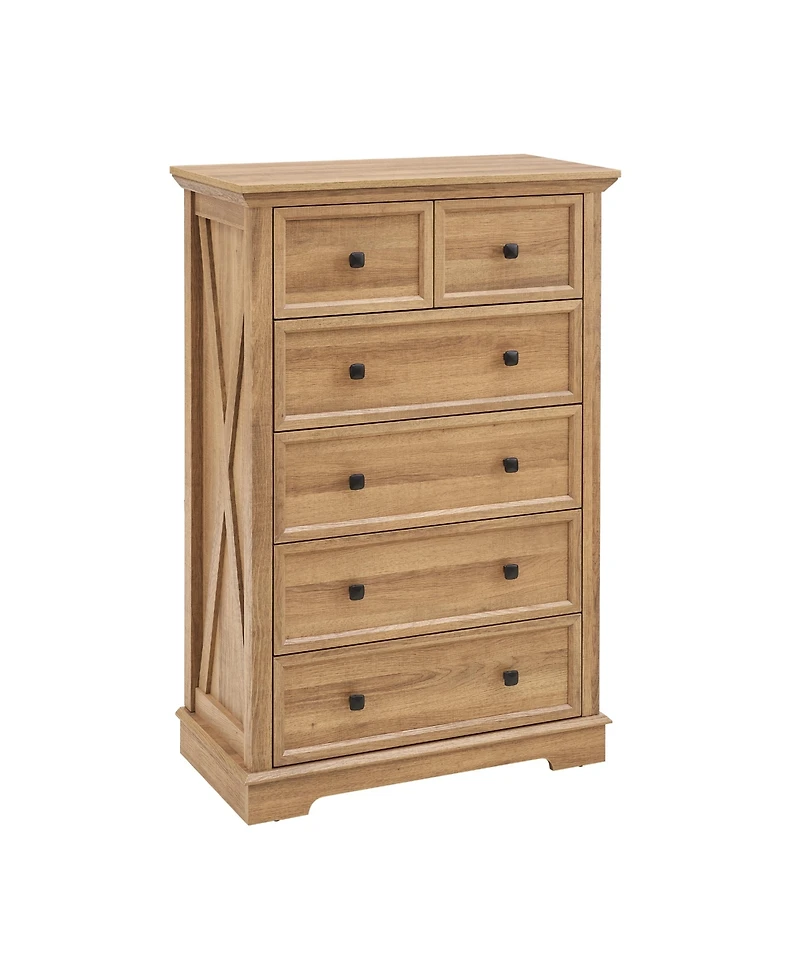 Streamdale 6-Drawer Tall Dresser (Oak)